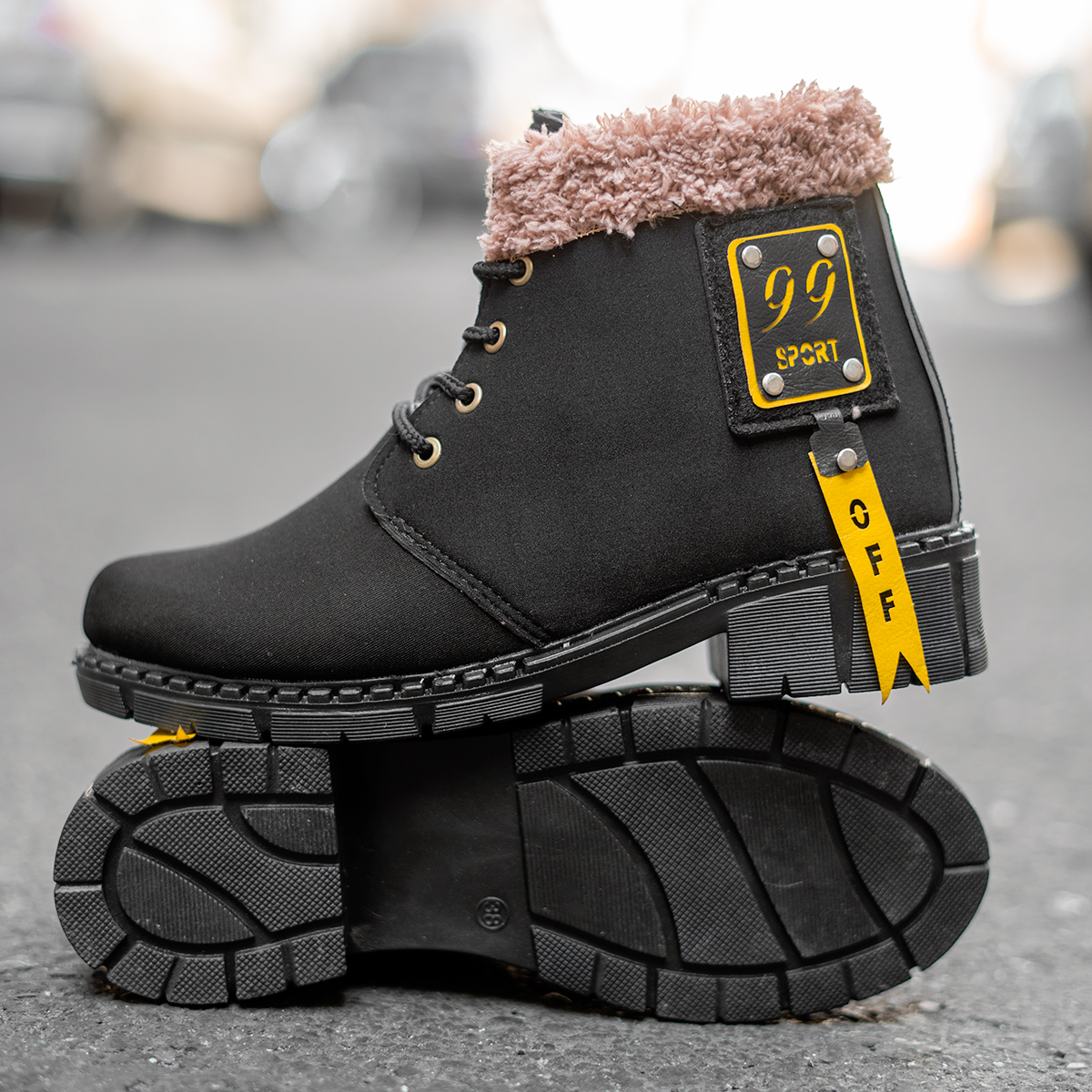نیم بوت زنانه مشکی مدل Sport99