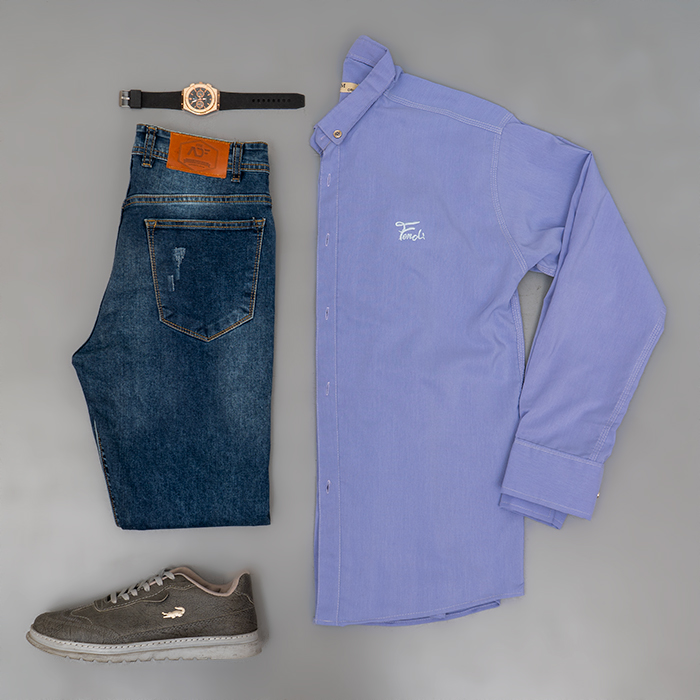 پیراهن یاسی مردانه مدل Fendi