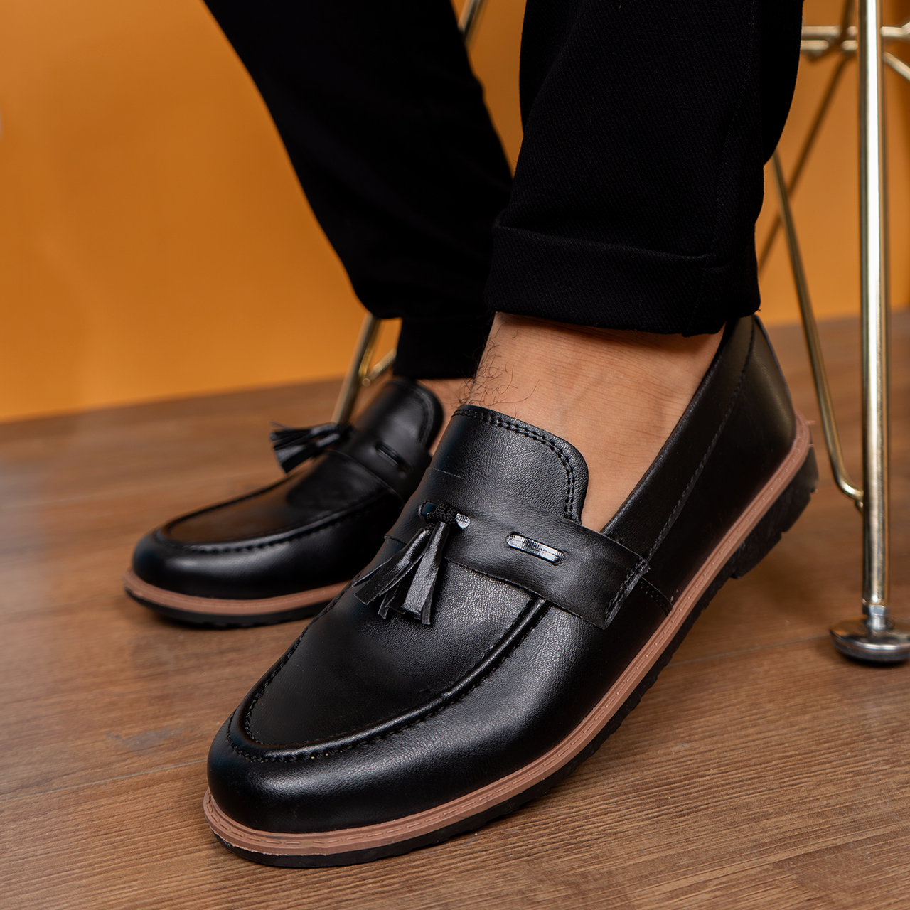 کفش کالج مشکی مردانه مدل Pobon